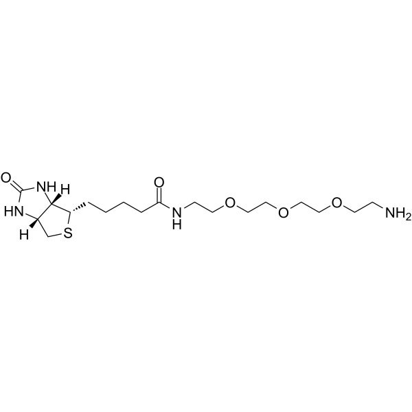 Amine-PEG3-Biotin Structure