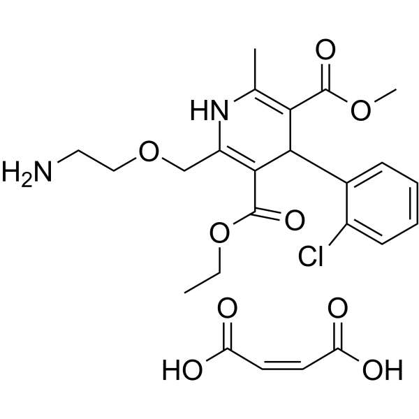 Amlodipine maleate Structure