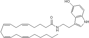Arachidonyl serotonin Structure