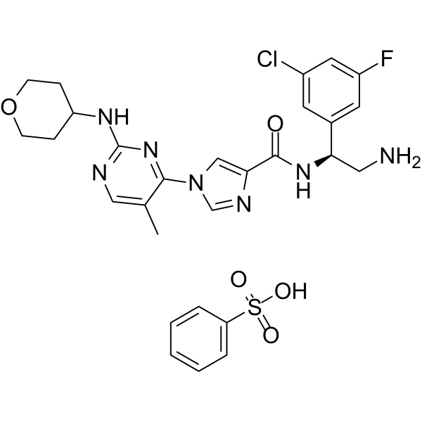 ASN007 benzenesulfonate Structure