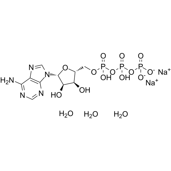 ATP disodium trihydrate Structure