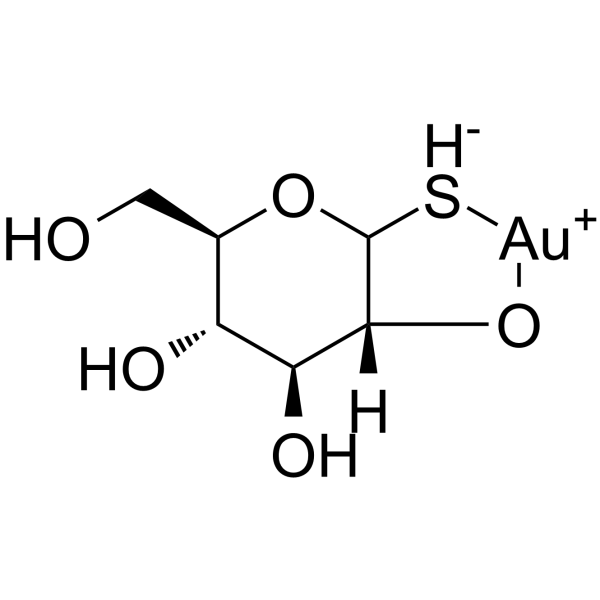 Aurothioglucose Structure