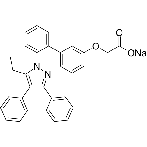 BMS-309403 sodium Structure