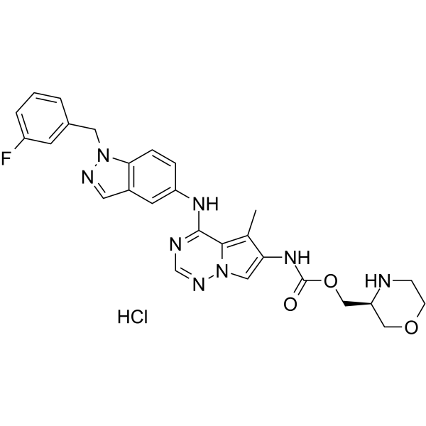 BMS-599626 Hydrochloride Structure