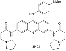 BRACO-19 trihydrochloride Structure