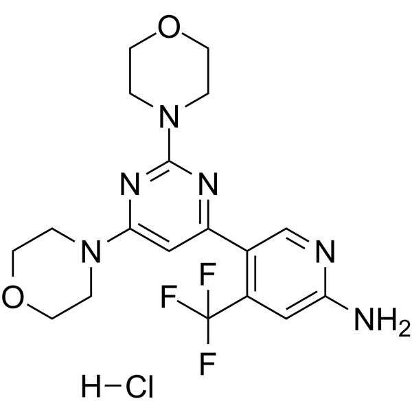 Buparlisib Hydrochloride Structure