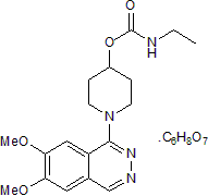 Carbazeran citrate Structure