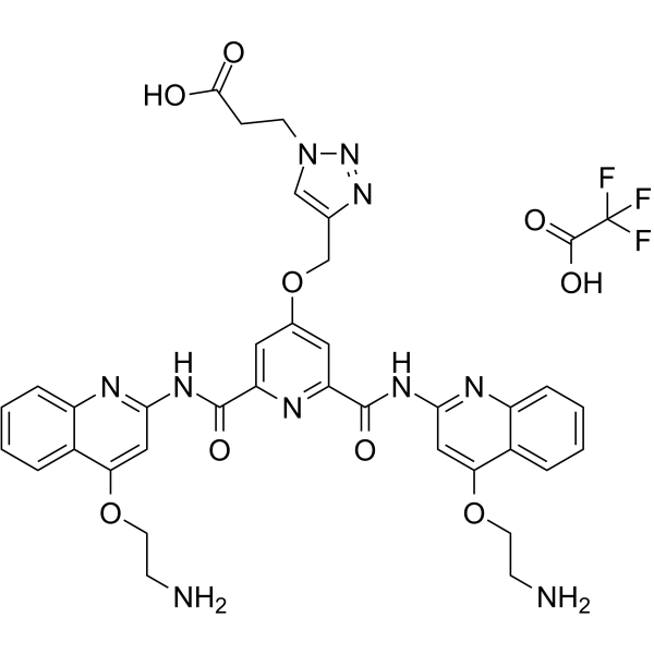 Carboxy pyridostatin trifluoroacetate salt Structure