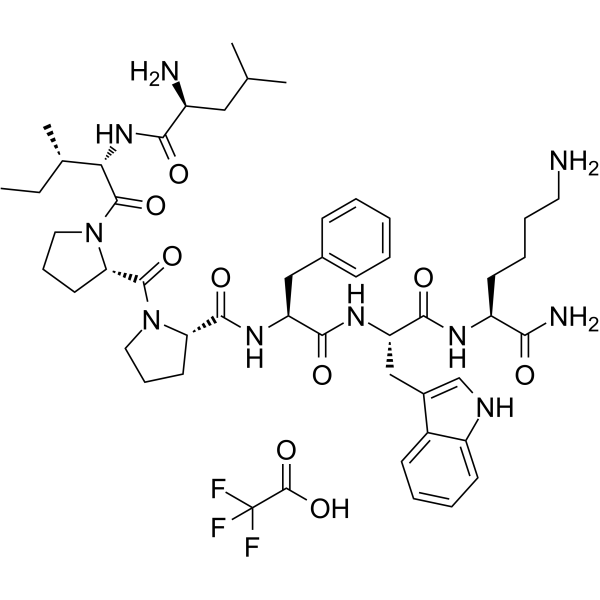 Cardiotoxin Analog (CTX) IV (6-12) (TFA) Structure