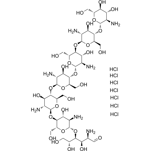 Chitoheptaose heptahydrochloride Structure