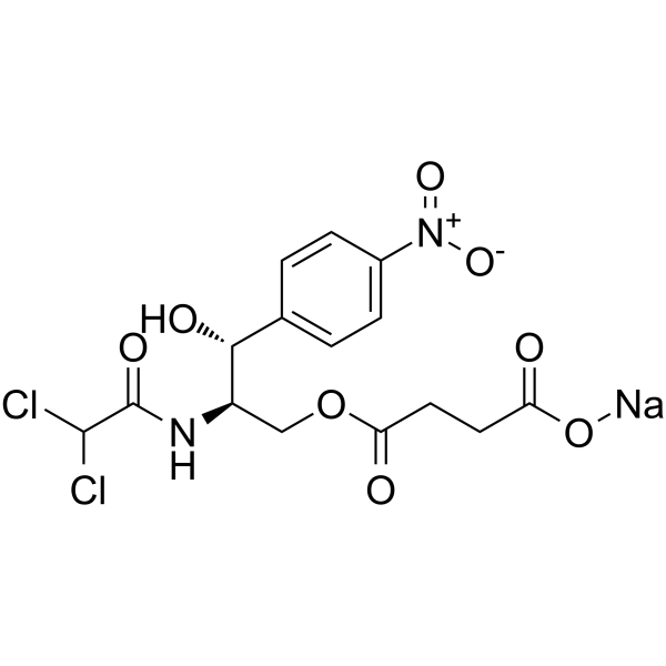 Chloramphenicol succinate sodium Structure