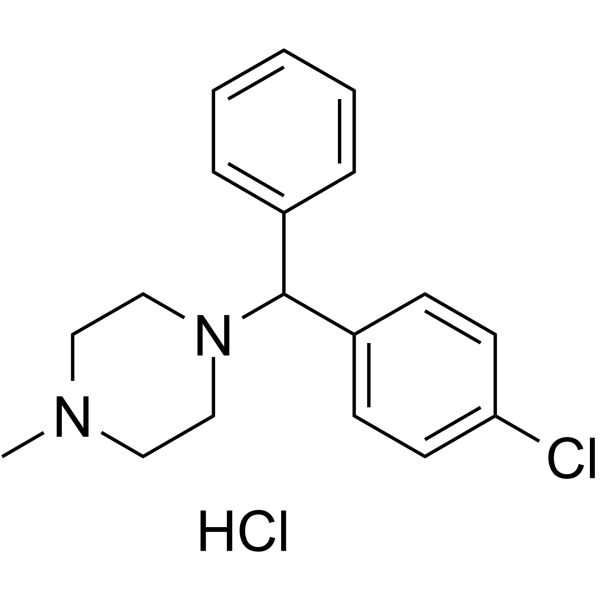 Chlorcyclizine hydrochloride Structure