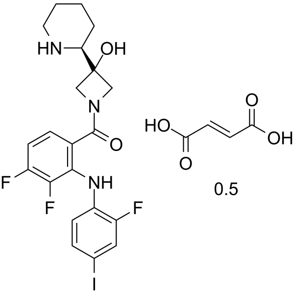 Cobimetinib hemifumarate Structure