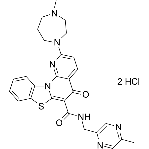 CX-5461 dihydrochloride Structure