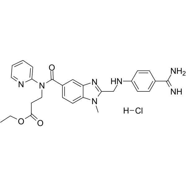 Dabigatran ethyl ester hydrochloride Structure