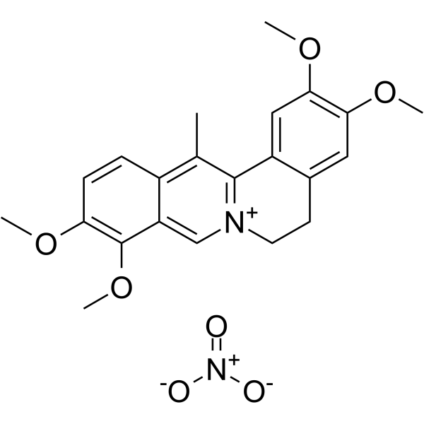 Dehydrocorydaline nitrate Structure