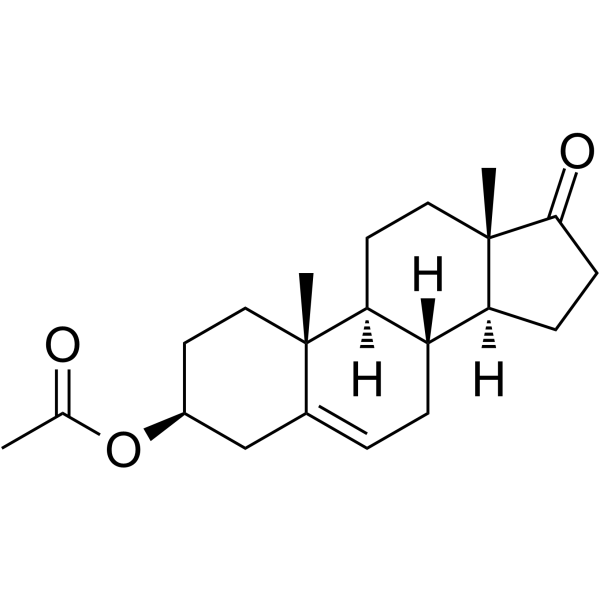 Dehydroisoandrosterone 3-acetate Structure