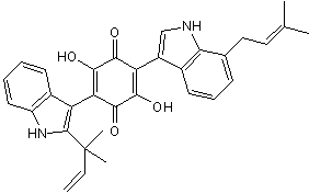 Demethylasterriquinone B1 Structure