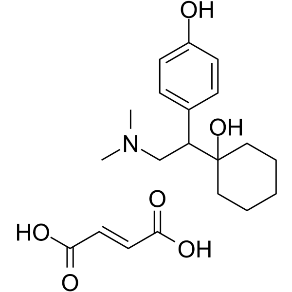 Desvenlafaxine fumarate Structure