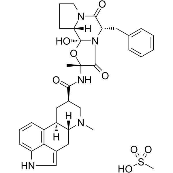 Dihydroergotamine mesylate Structure