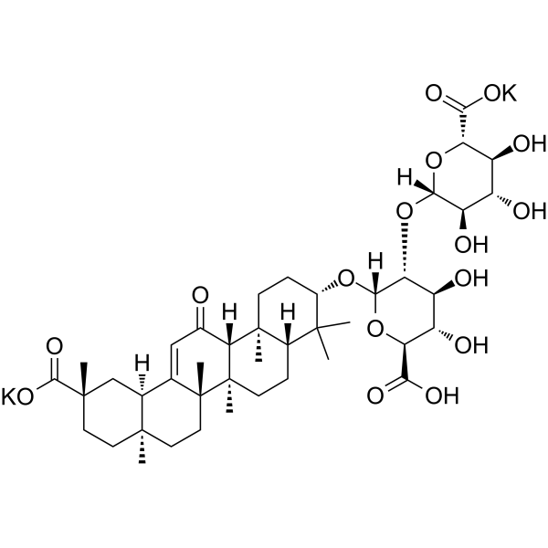 Dipotassium glycyrrhizinate Structure