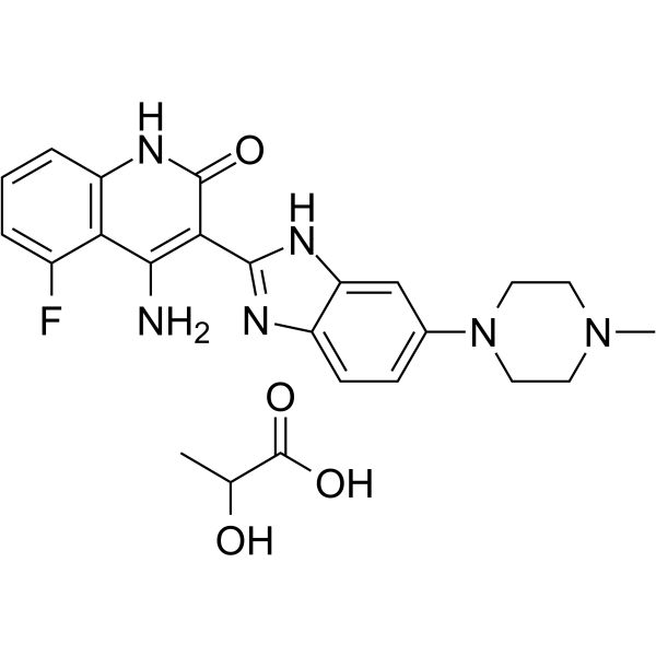 Dovitinib lactate Structure