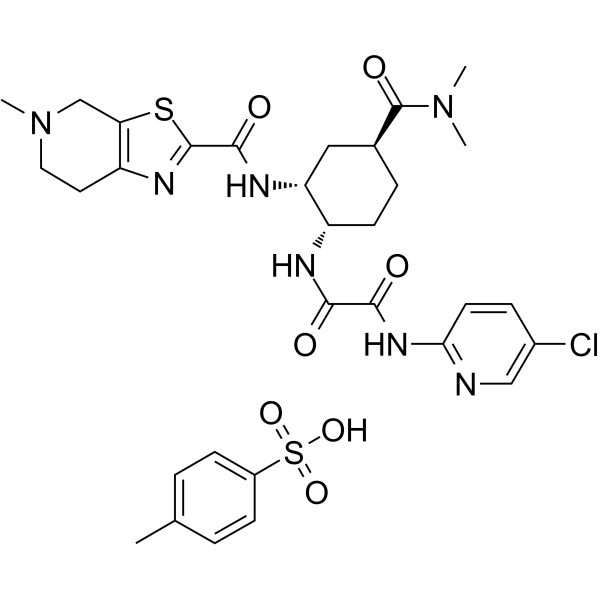 Edoxaban tosylate Structure