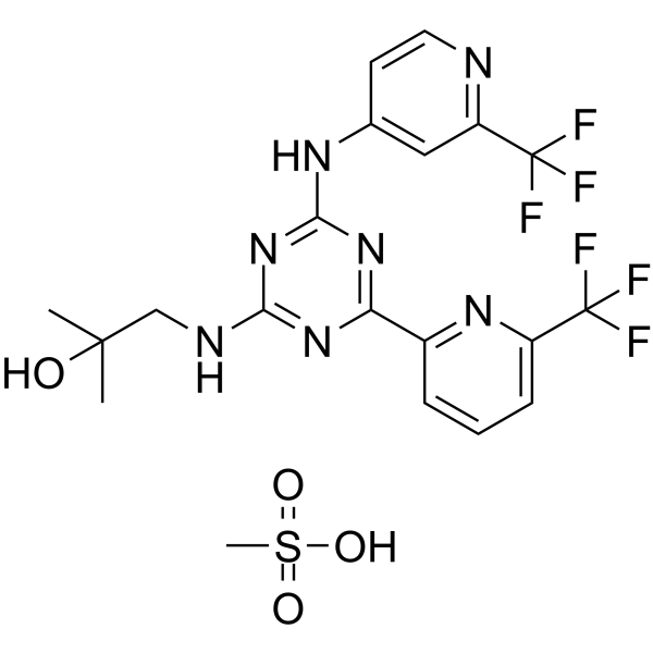 Enasidenib mesylate Structure