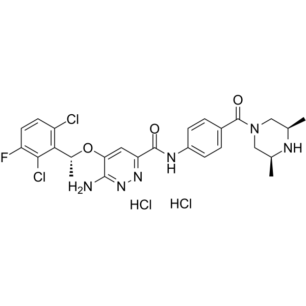 Ensartinib dihydrochloride Structure