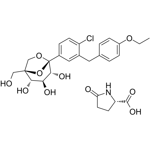 Ertugliflozin L-pyroglutamic acid Structure