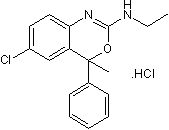 Etifoxine hydrochloride Structure