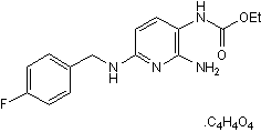 Flupirtine maleate Structure