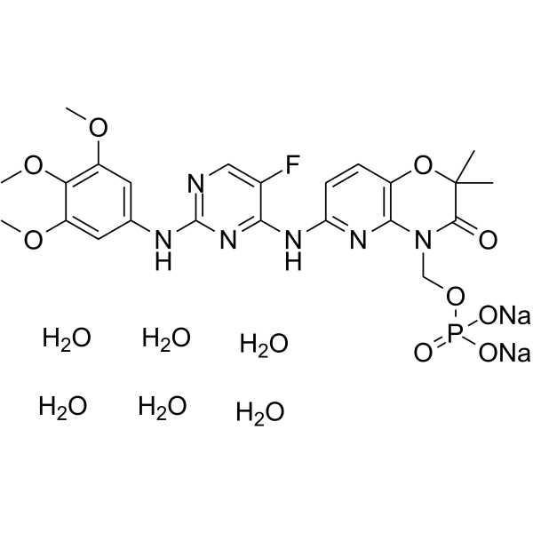 Fostamatinib disodium hexahydrate Structure