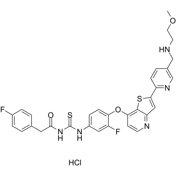 Glesatinib hydrochloride Structure