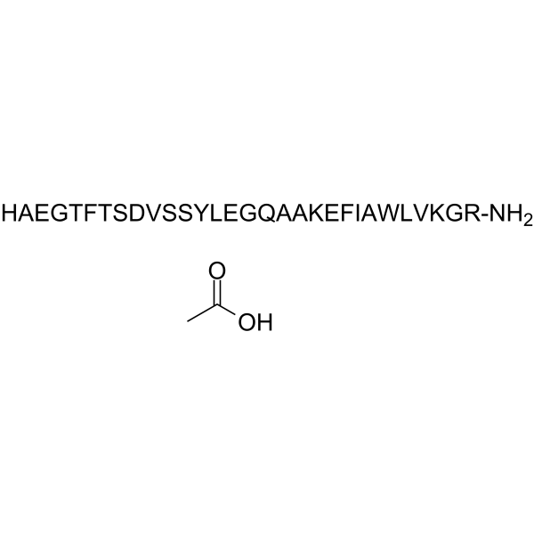 GLP-1(7-36), amide acetate Structure