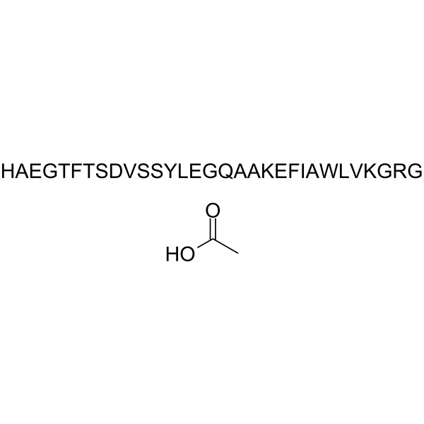 GLP-1(7-37) acetate Structure