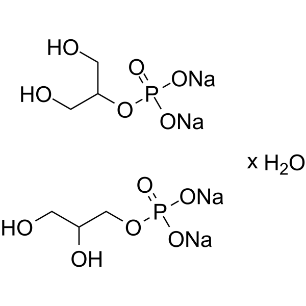 Glycerophosphoric acid disodium salt hydrate (α and β mixture) Structure