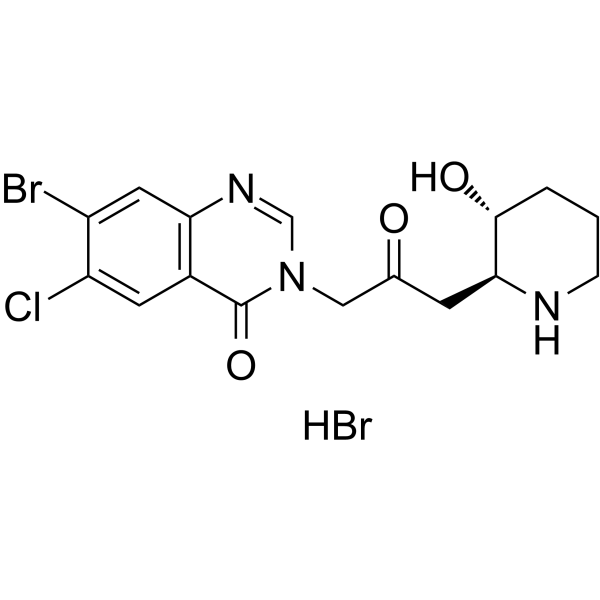 Halofuginone hydrobromide Structure