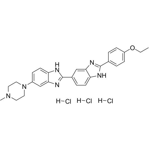 Hoechst 33342 trihydrochloride Structure