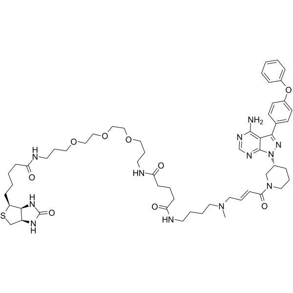 Ibrutinib-biotin Structure