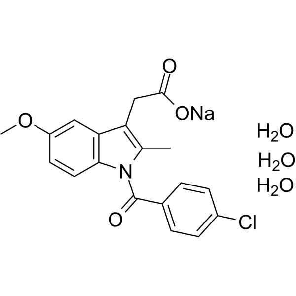 Indomethacin sodium hydrate Structure
