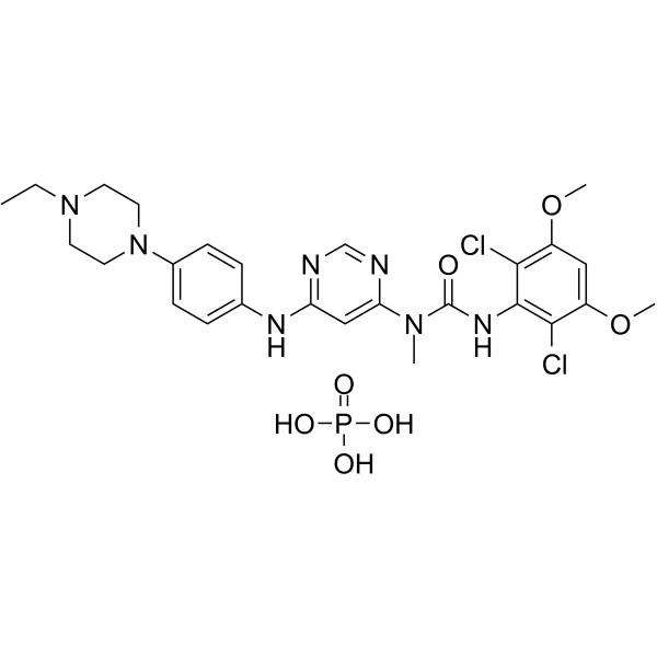 Infigratinib phosphate Structure