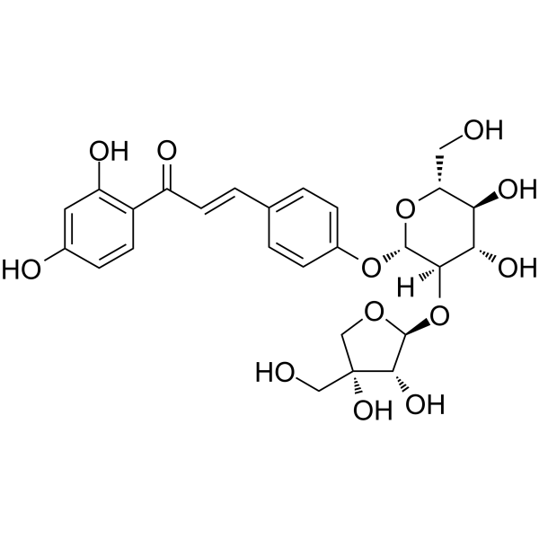 Isoliquiritin apioside Structure