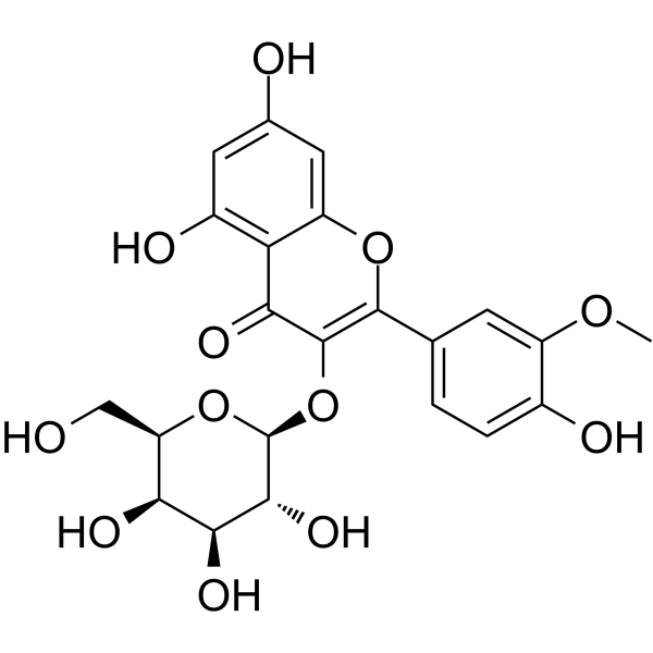 Isorhamnetin 3-O-galactoside Structure
