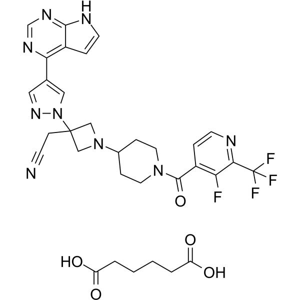 Itacitinib adipate Structure