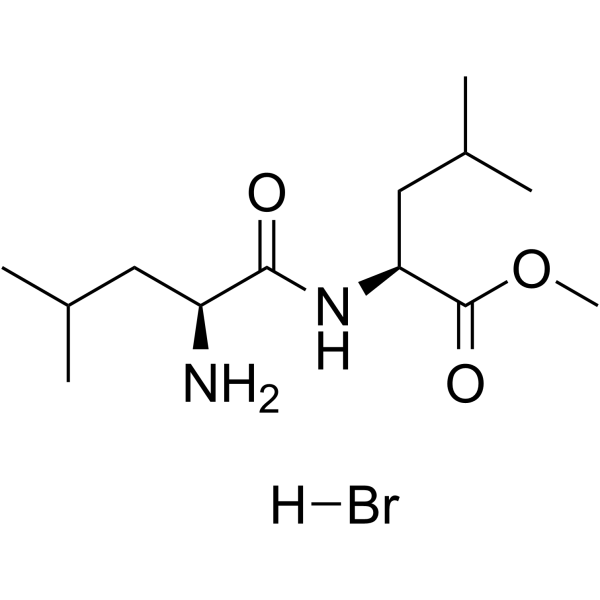 L-Leucyl-L-Leucine methyl ester hydrobromide Structure