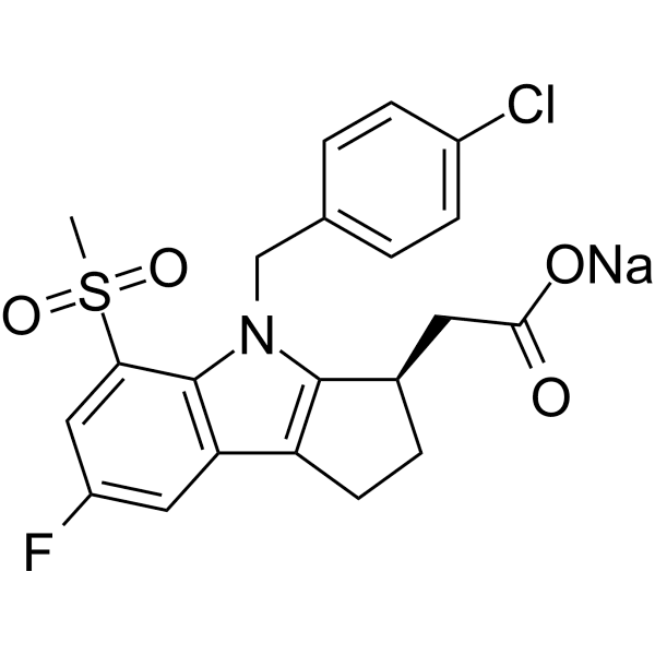 Laropiprant sodium Structure