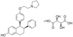 Lasofoxifene tartrate Structure