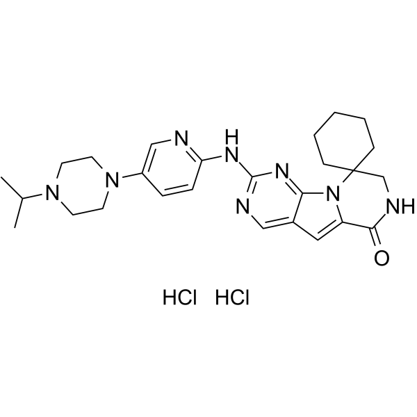 Lerociclib dihydrochloride Structure