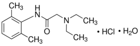 Lidocaine hydrochloride monohydrate Structure